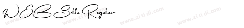 WEB Sella Regular字体转换
